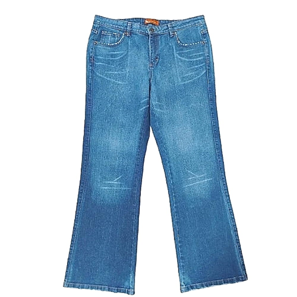 One True Fit Bootcut Curvy Jeans 13/14 Cowgirl Rodeo NWOT